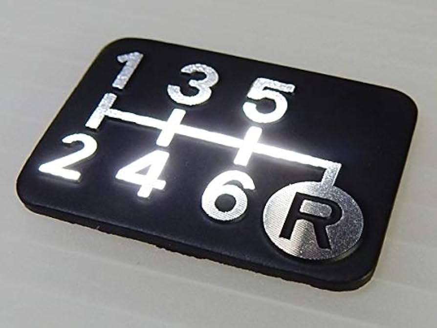 値下げcogu プレート ２枚セット Amazon.co.jp: Tuningfan ダイヤカット シフトパターンプレート